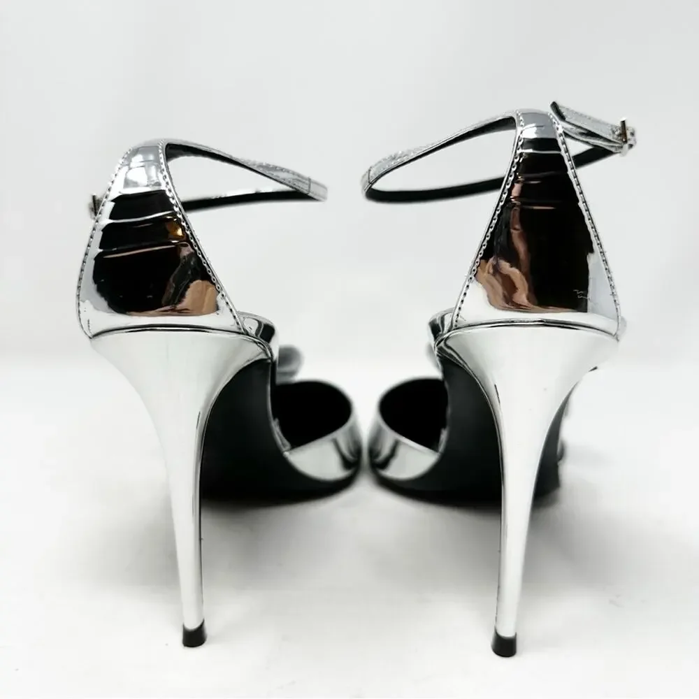 Giuseppe Zanotti Crystal Bow Ankle Strap Heels Womens Size EU 41